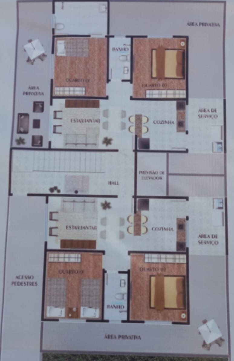 Apartamento à venda com 2 quartos, 62m² - Foto 3