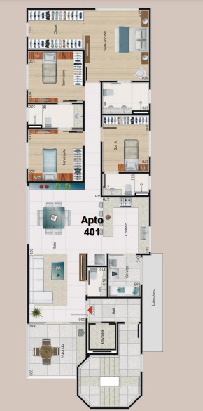 Apartamento à venda com 4 quartos, 148m² - Foto 14