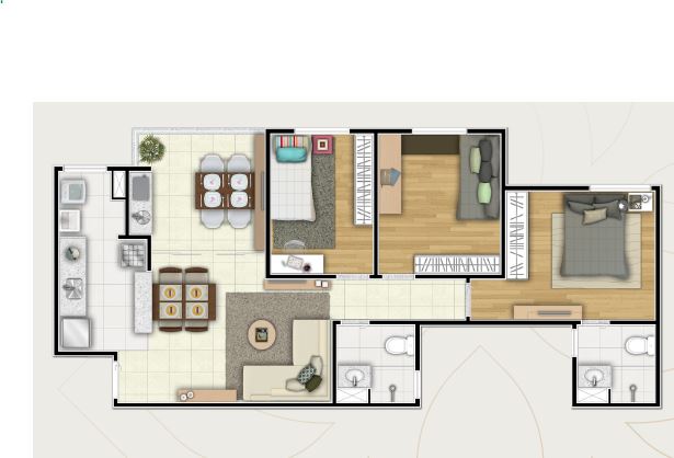 Apartamento à venda com 3 quartos, 71m² - Foto 10