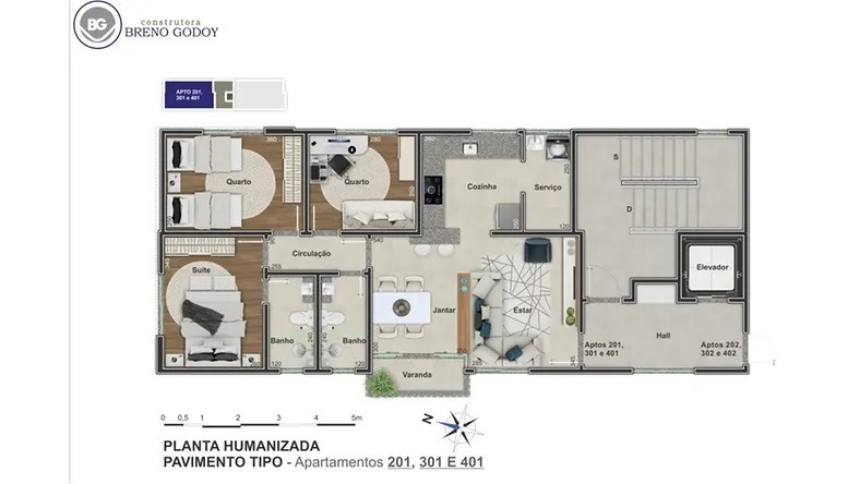 Apartamento à venda com 3 quartos, 72m² - Foto 5