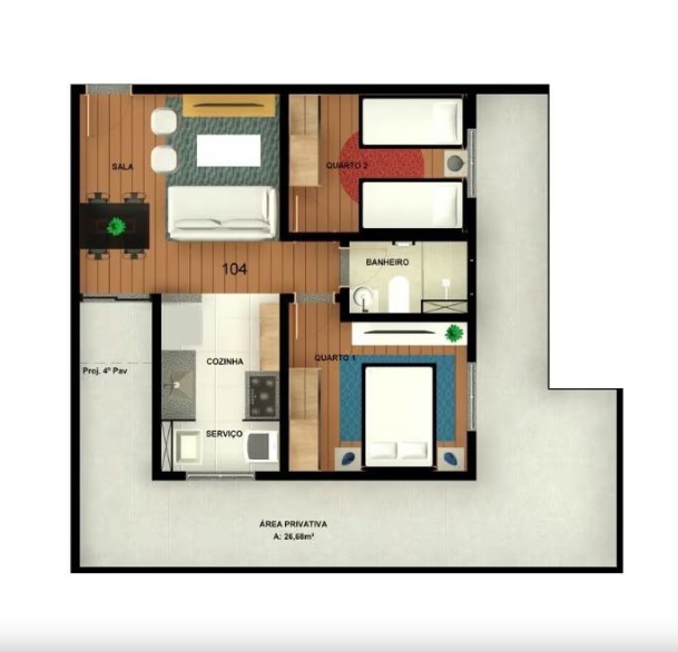 Apartamento à venda com 2 quartos, 45m² - Foto 13