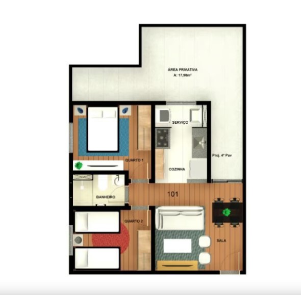 Apartamento à venda com 2 quartos, 45m² - Foto 16