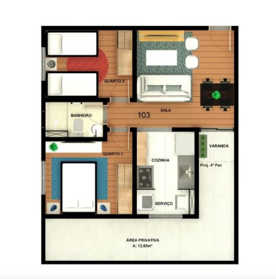 Apartamento à venda com 2 quartos, 45m² - Foto 12