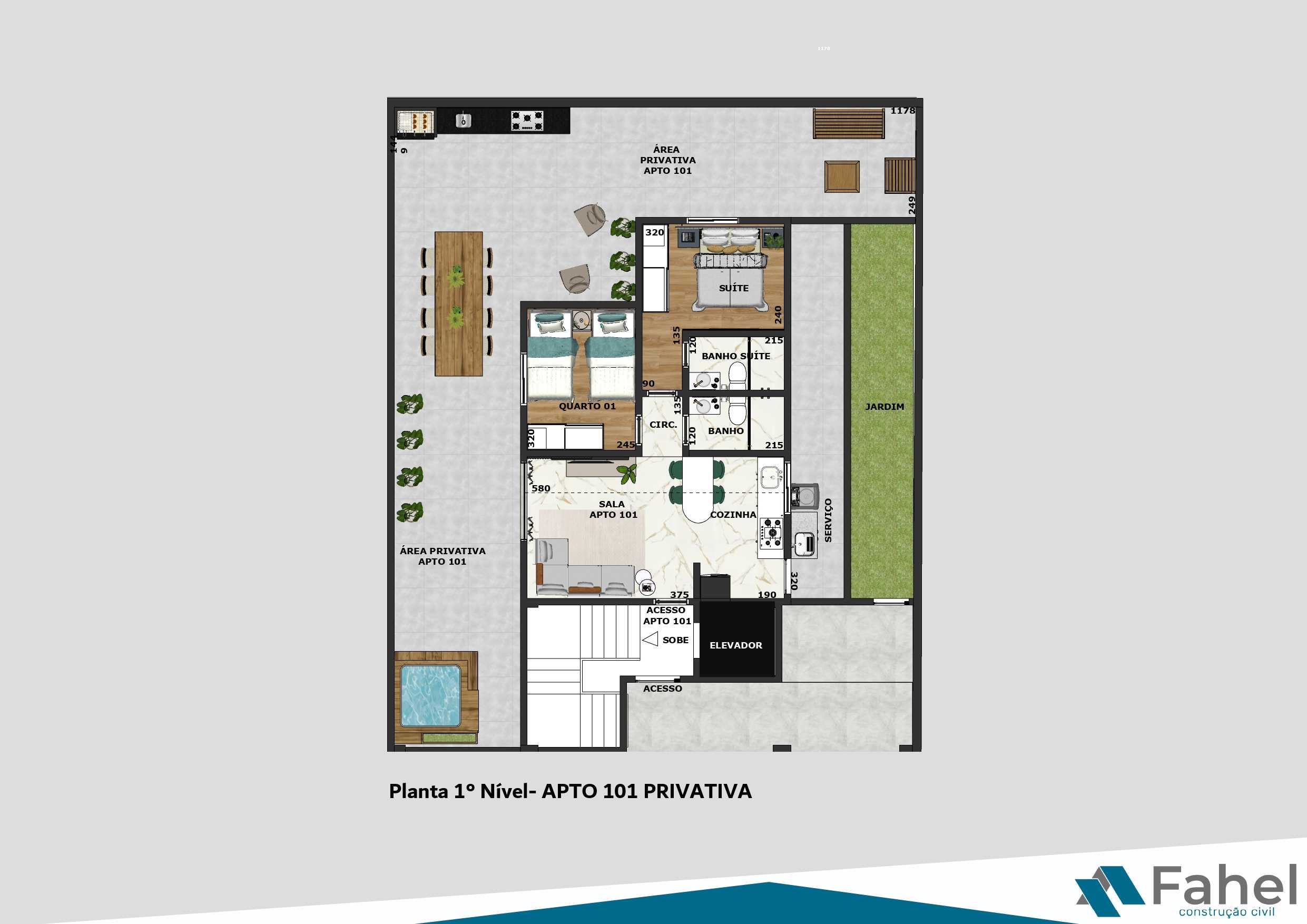 Apartamento à venda com 2 quartos, 137m² - Foto 3