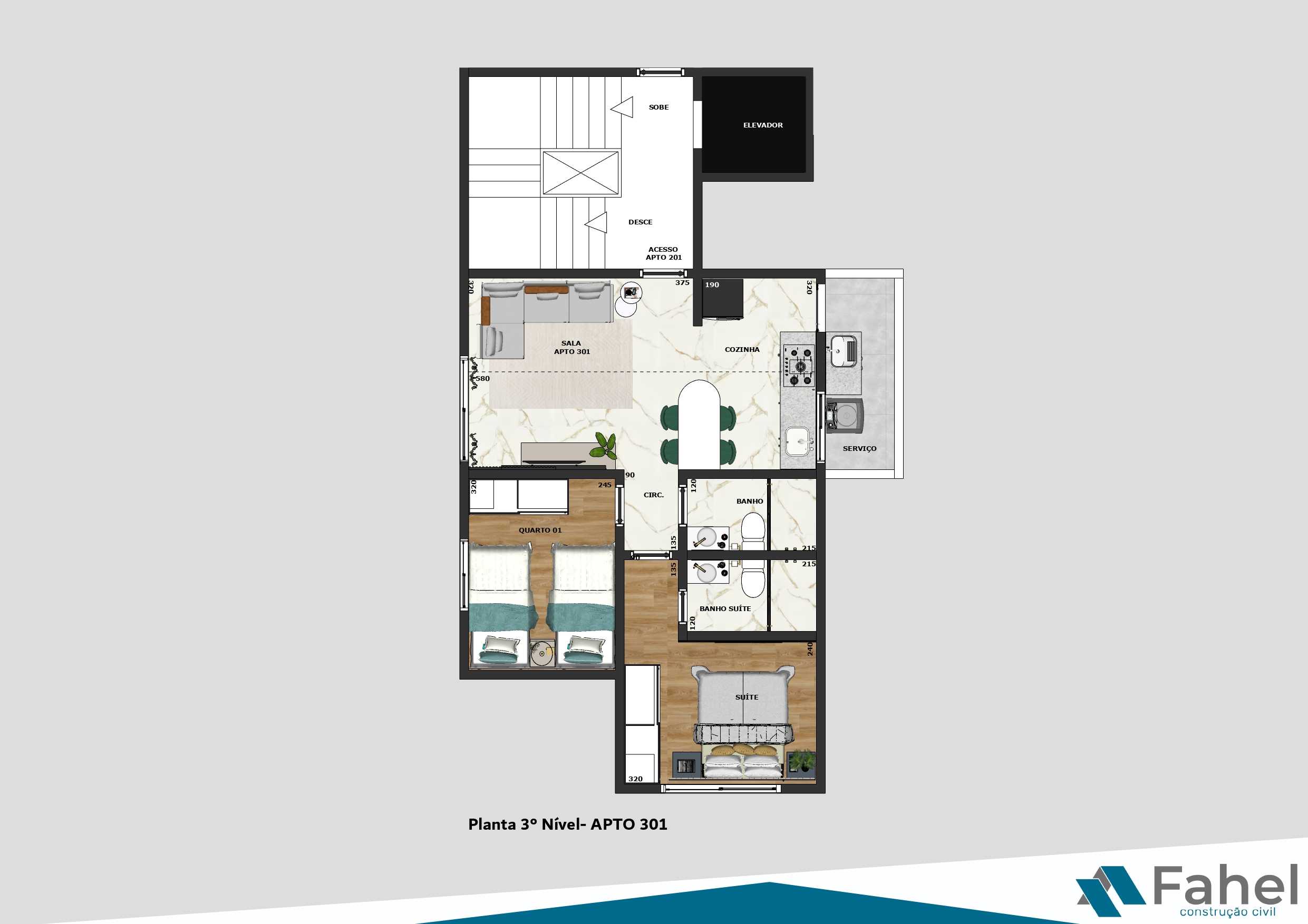 Apartamento à venda com 2 quartos, 137m² - Foto 6