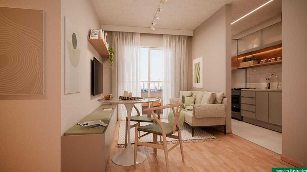 Apartamento à venda com 2 quartos, 44m² - Foto 2