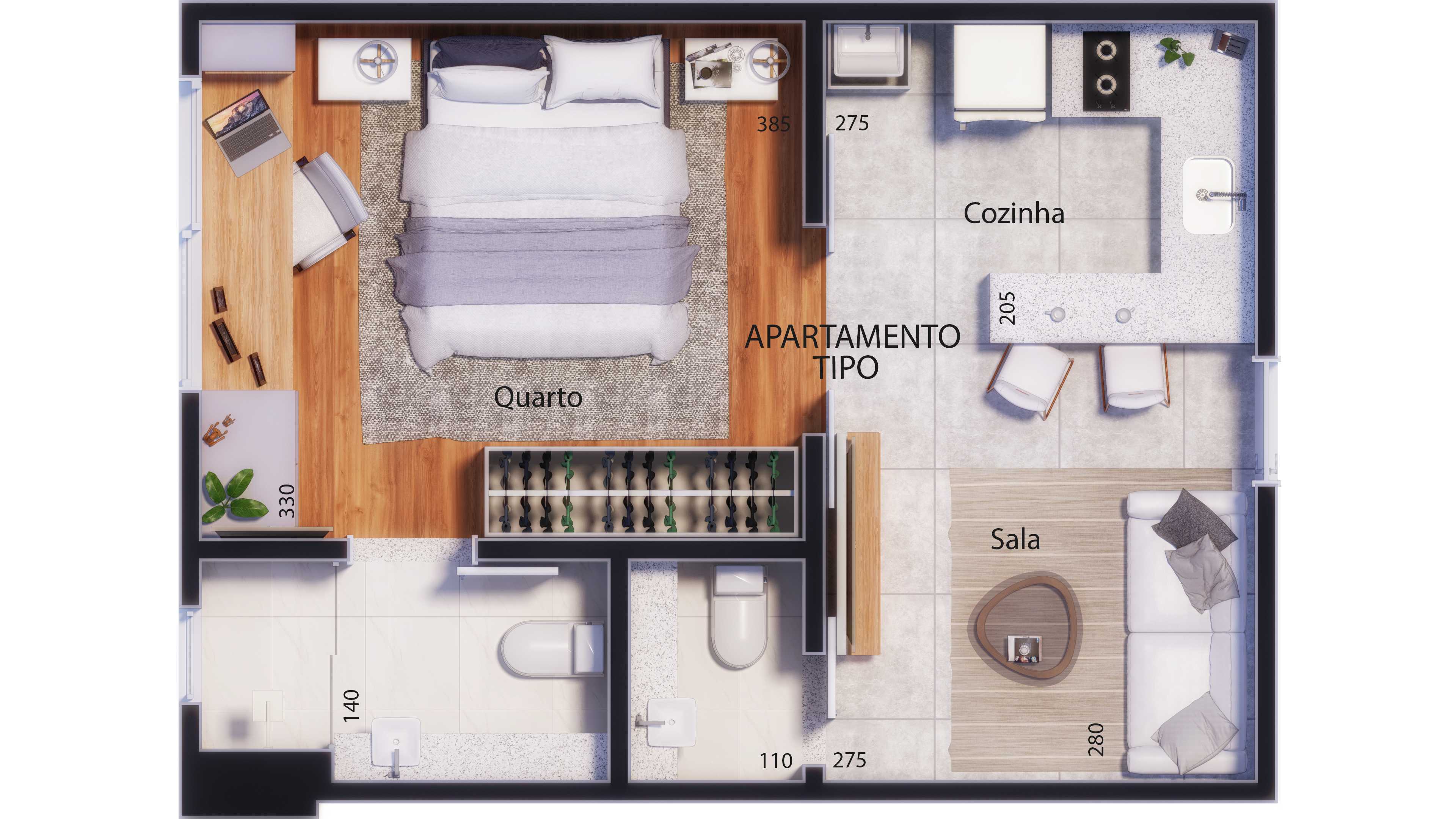 Apartamento à venda com 1 quarto, 36m² - Foto 5