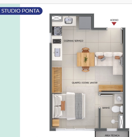 Apartamento à venda com 1 quarto, 40m² - Foto 14