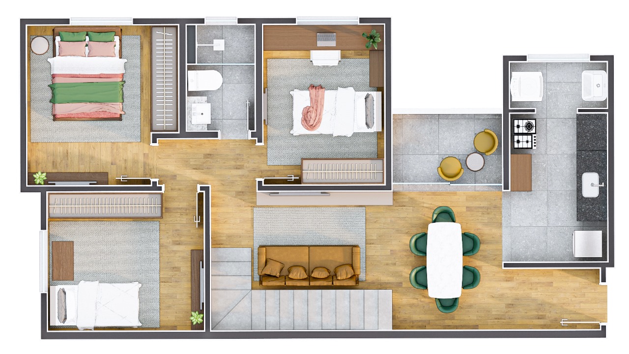 Apartamento à venda com 3 quartos, 77m² - Foto 11