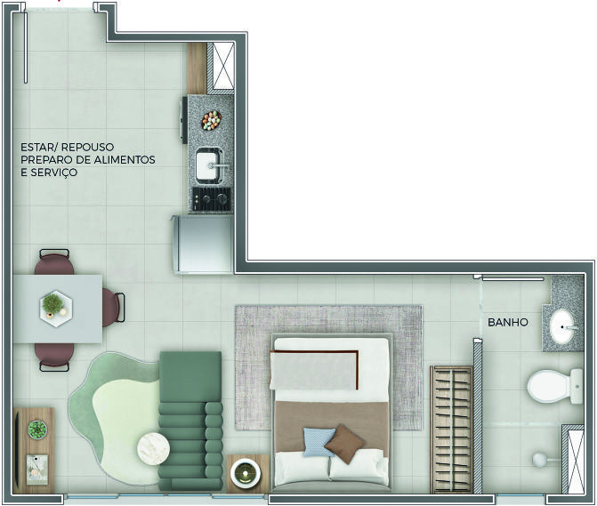 Apartamento à venda com 1 quarto, 36m² - Foto 18