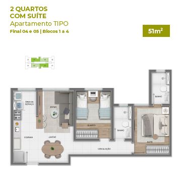 Apartamento à venda com 2 quartos, 49m² - Foto 20