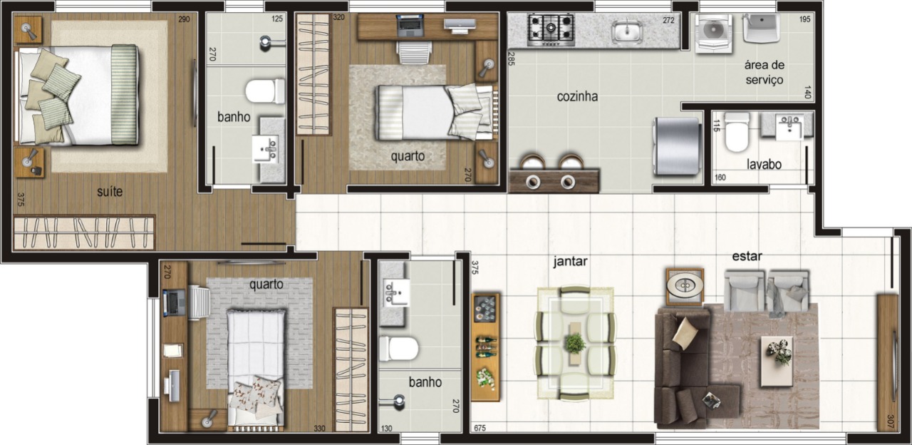 Apartamento à venda com 3 quartos, 88m² - Foto 2