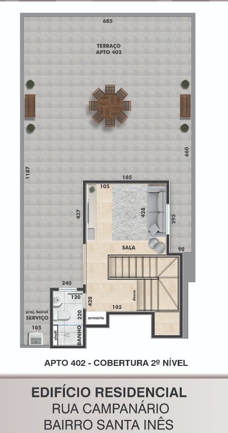 Cobertura à venda com 3 quartos, 68m² - Foto 4