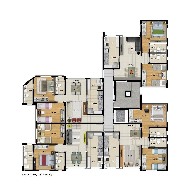 Apartamento à venda com 2 quartos, 60m² - Foto 1