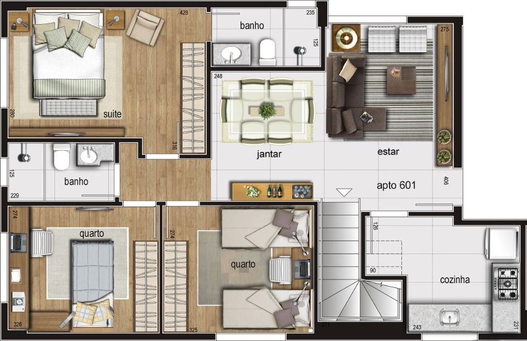 Apartamento à venda com 3 quartos, 77m² - Foto 8