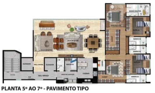 Apartamento à venda com 4 quartos, 180m² - Foto 14